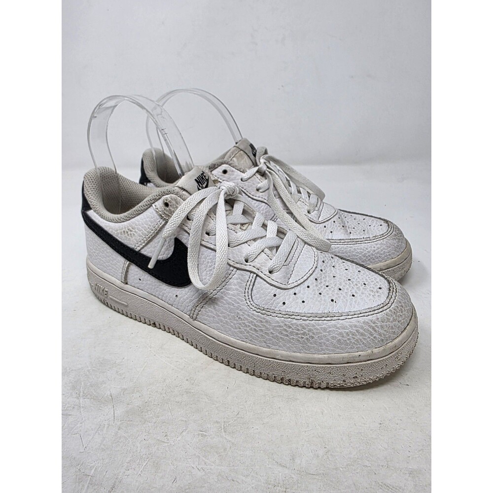 Nike Force 1 Kid's 3Y Lace Up Low Sneakers White Black CZ1685-100